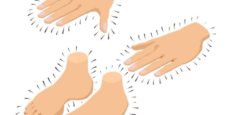 formicolio in menopausa piedi mani